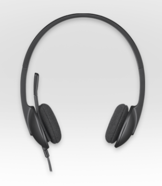Logitech H340 Stereo USB Drát Černá
