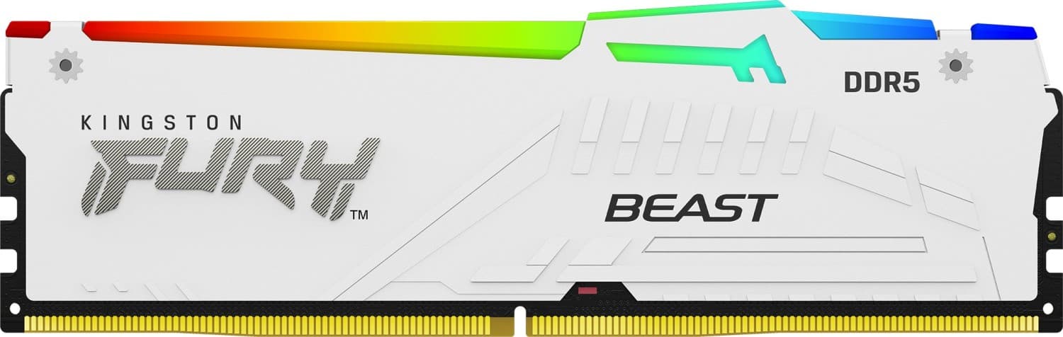 Kingston FURY Beast DDR5 64GB 5200MHz CL40 4x16GB RGB White