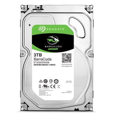 Seagate BarraCuda 3TB HDD 3.5" SATA 5400 RPM 2R