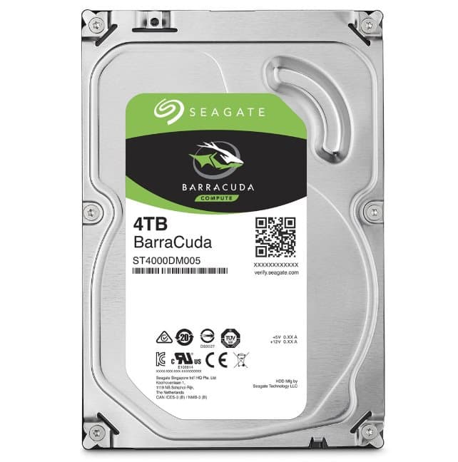 Seagate BarraCuda 4TB HDD 3.5" SATA 5400 RPM 2R