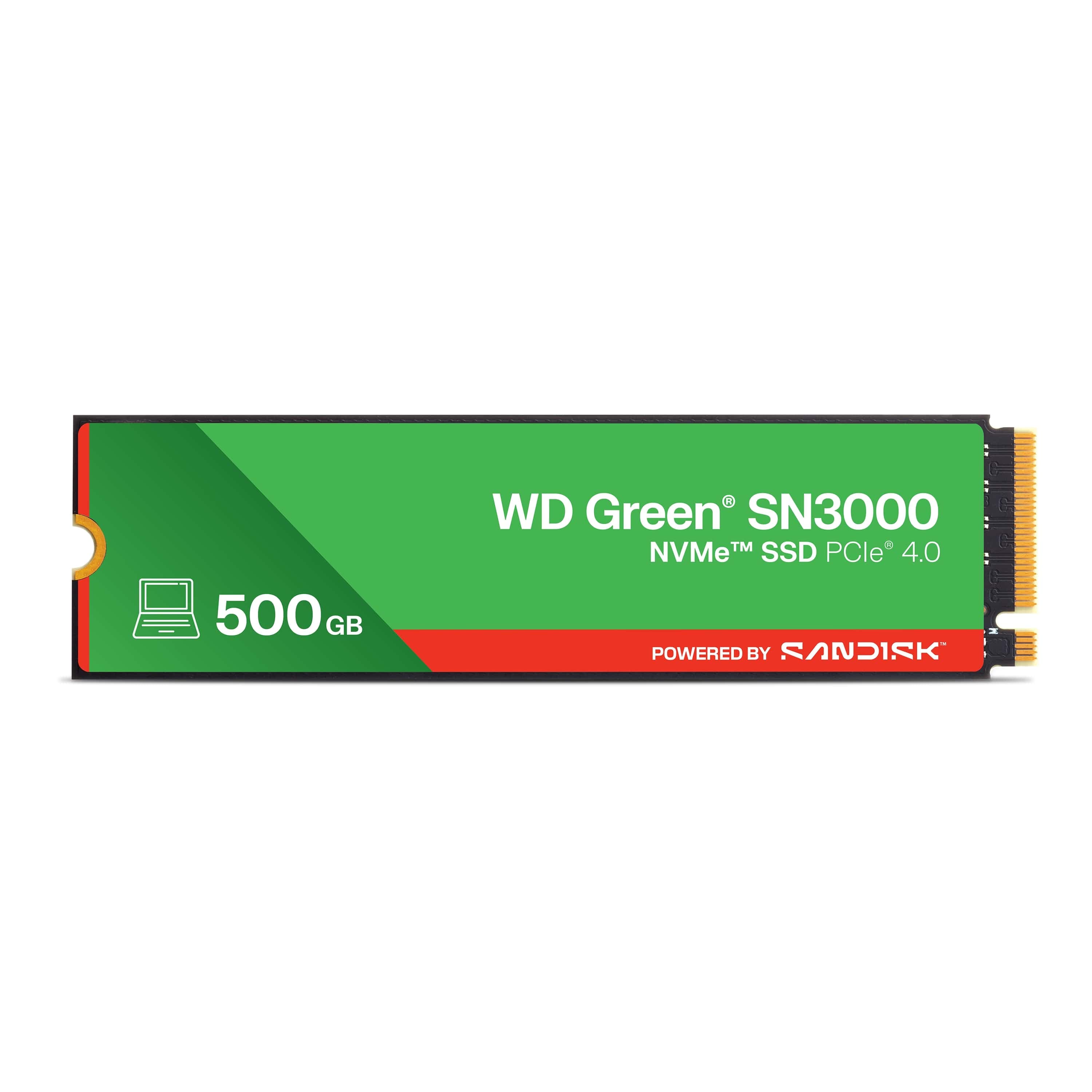 WD Green SN3000 POWERED BY SANDISK 500GB SSD M.2 NVMe 3R