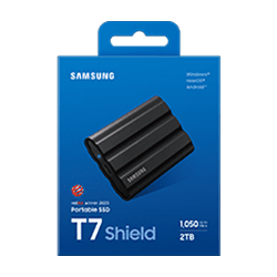 Samsung T7 Shield 2TB SSD Externí 2.5" Černá 3R