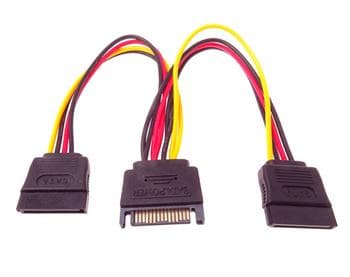 PremiumCord Napájecí kabel k HDD Serial ATA - rozdvojka M 2xF 16cm