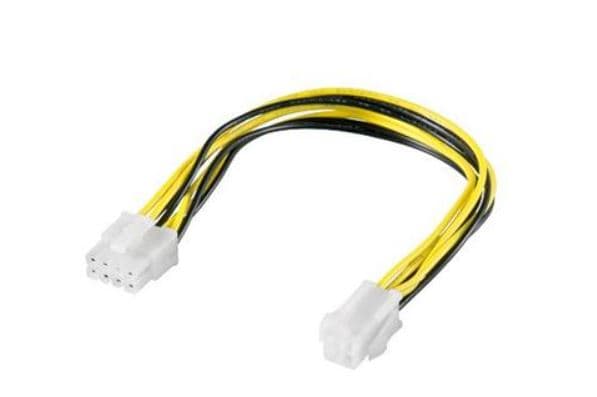 PremiumCord Redukce napájení 8pin M zdroj na P4 4pin F