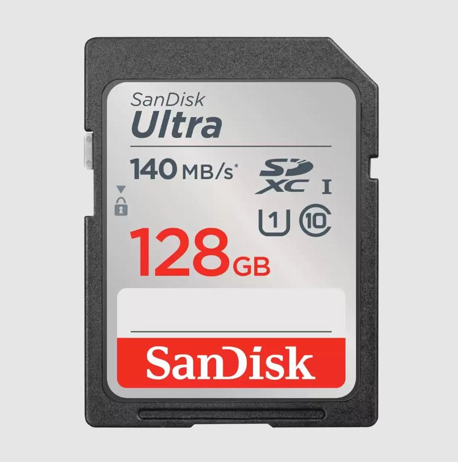 SanDisk Ultra SDXC 128GB 140MBps UHS-I U1 Class 10 Černá