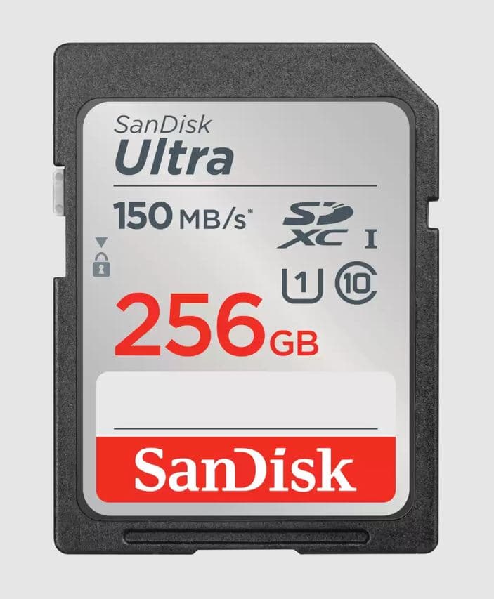 SanDisk Ultra SDXC 256GB 150MBps UHS-I U1 Class 10 Černá