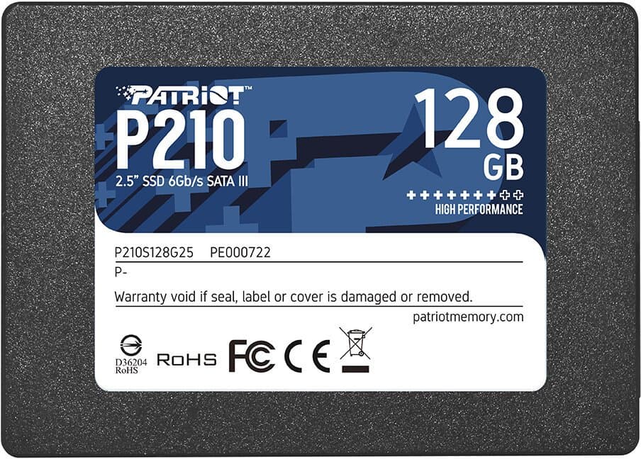 PATRIOT P210 128GB SSD 2.5" SATA 3R