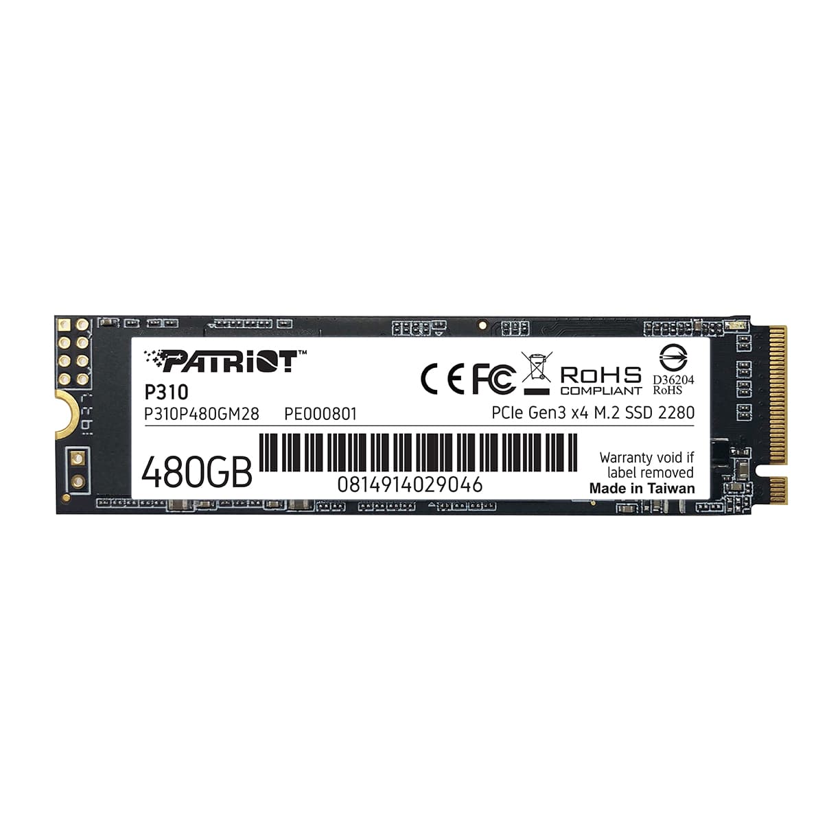 PATRIOT P310 480GB SSD M.2 NVMe 5R