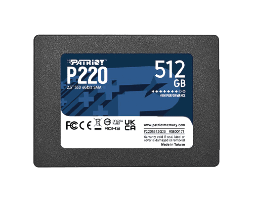 PATRIOT P220 512GB SSD 2.5" SATA 3R