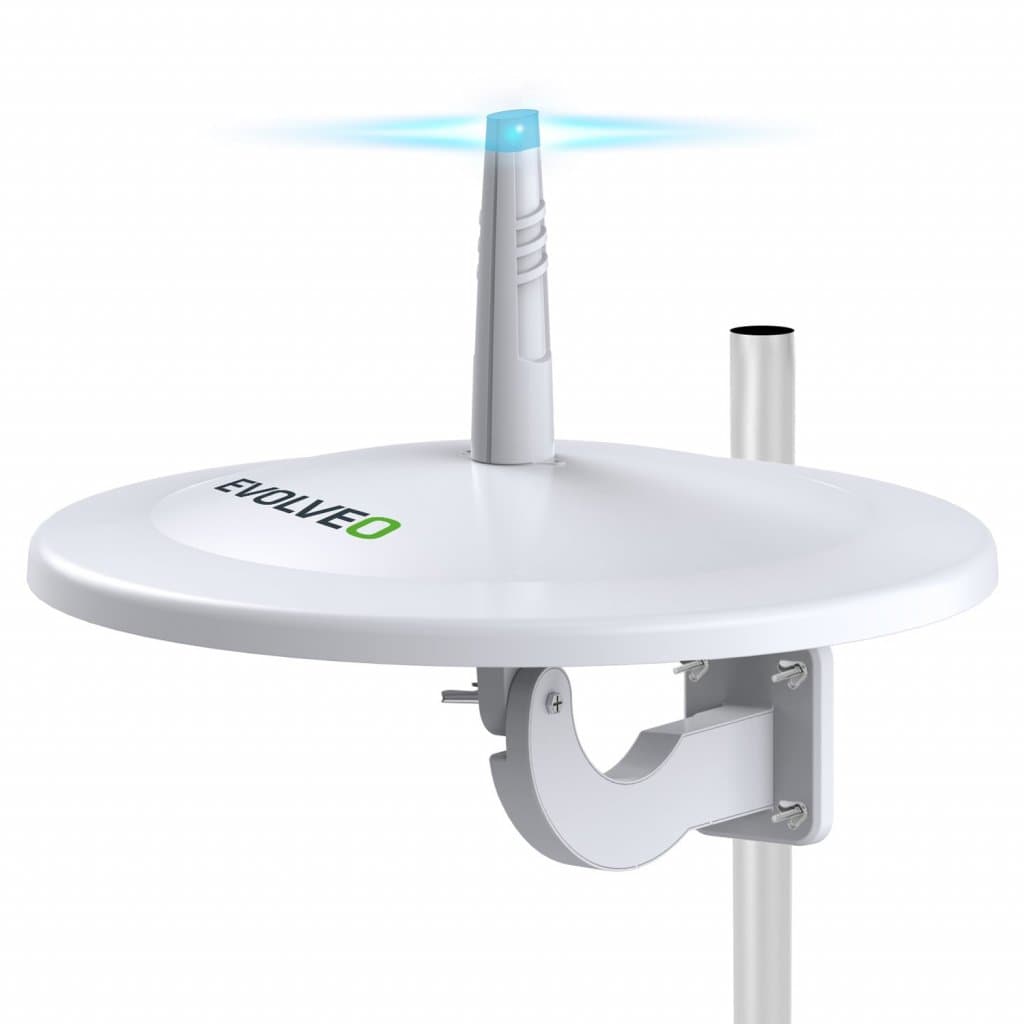 EVOLVEO Jade 3, aktivní venkovní anténa FM DAB+ DVB-T2, filtr LTE,4G,5G