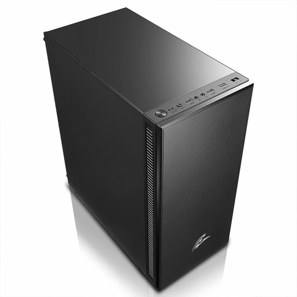 EVOLVEO Silens S1 Midi Tower Transpar. Černá
