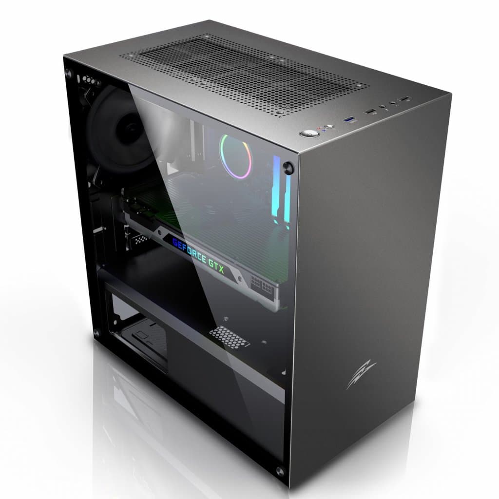 EVOLVEO M4 Micro ATX Transpar. Černá
