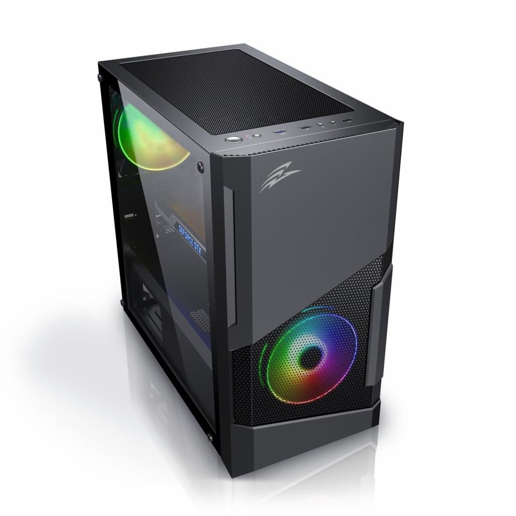 EVOLVEO M5 Micro ATX Transpar. Černá