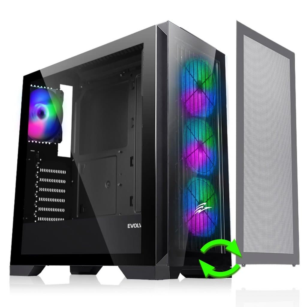 EVOLVEO Ptero Q2+, 2x čelní panel-sklo mřížka, 4x