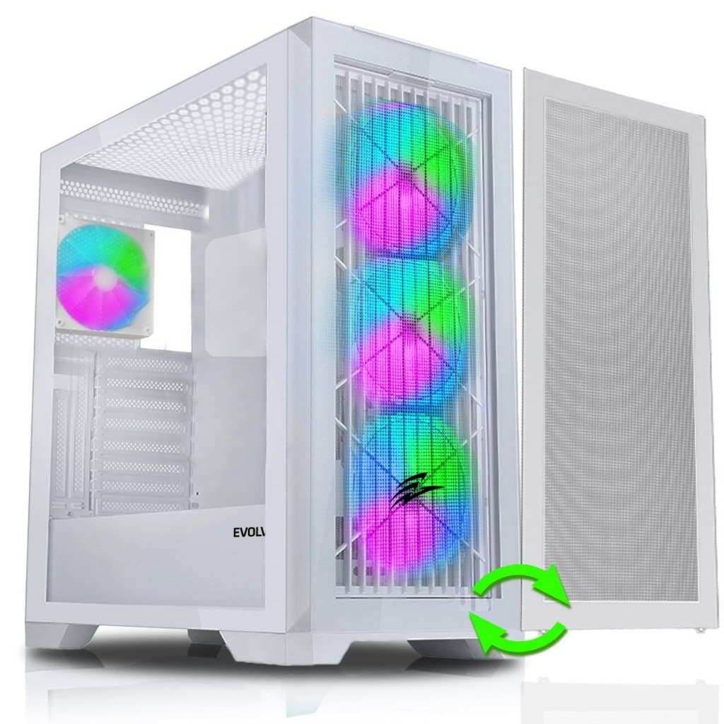 EVOLVEO Ptero Q2W+, 2x čelní panel: sklo mřížka
