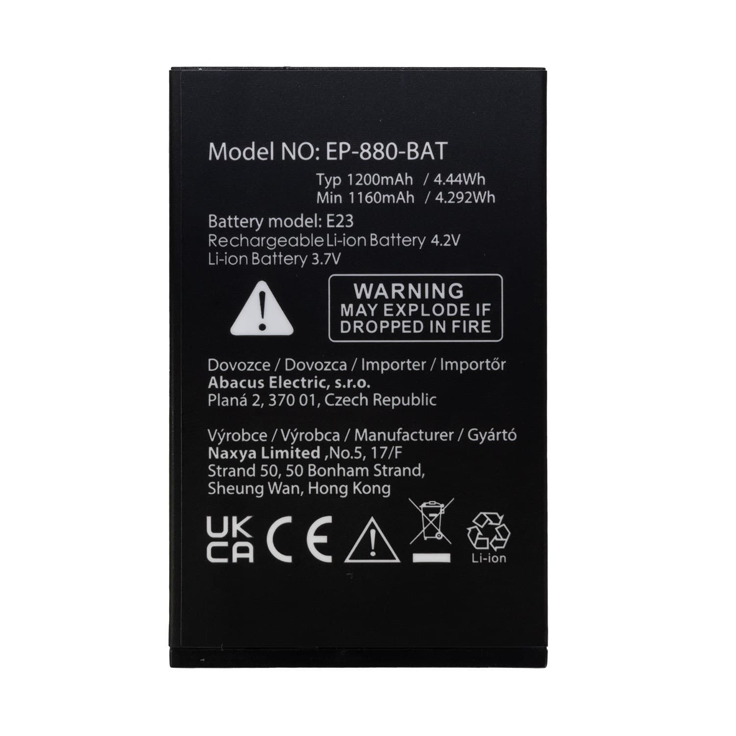 EVOLVEO orig. baterie 1200 mAh pro EasyPhone LT (EP-880)