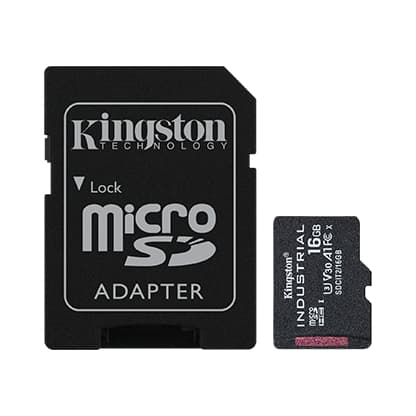 Kingston Industrial micro SDHC 16GB UHS-I U3 Class 10 + Adaptér