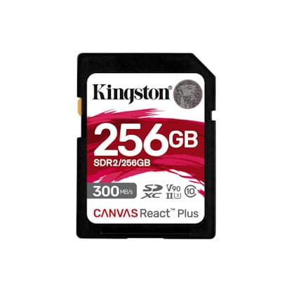 Kingston Canvas React Plus SDHC 256GB UHS-II U3 Class 10