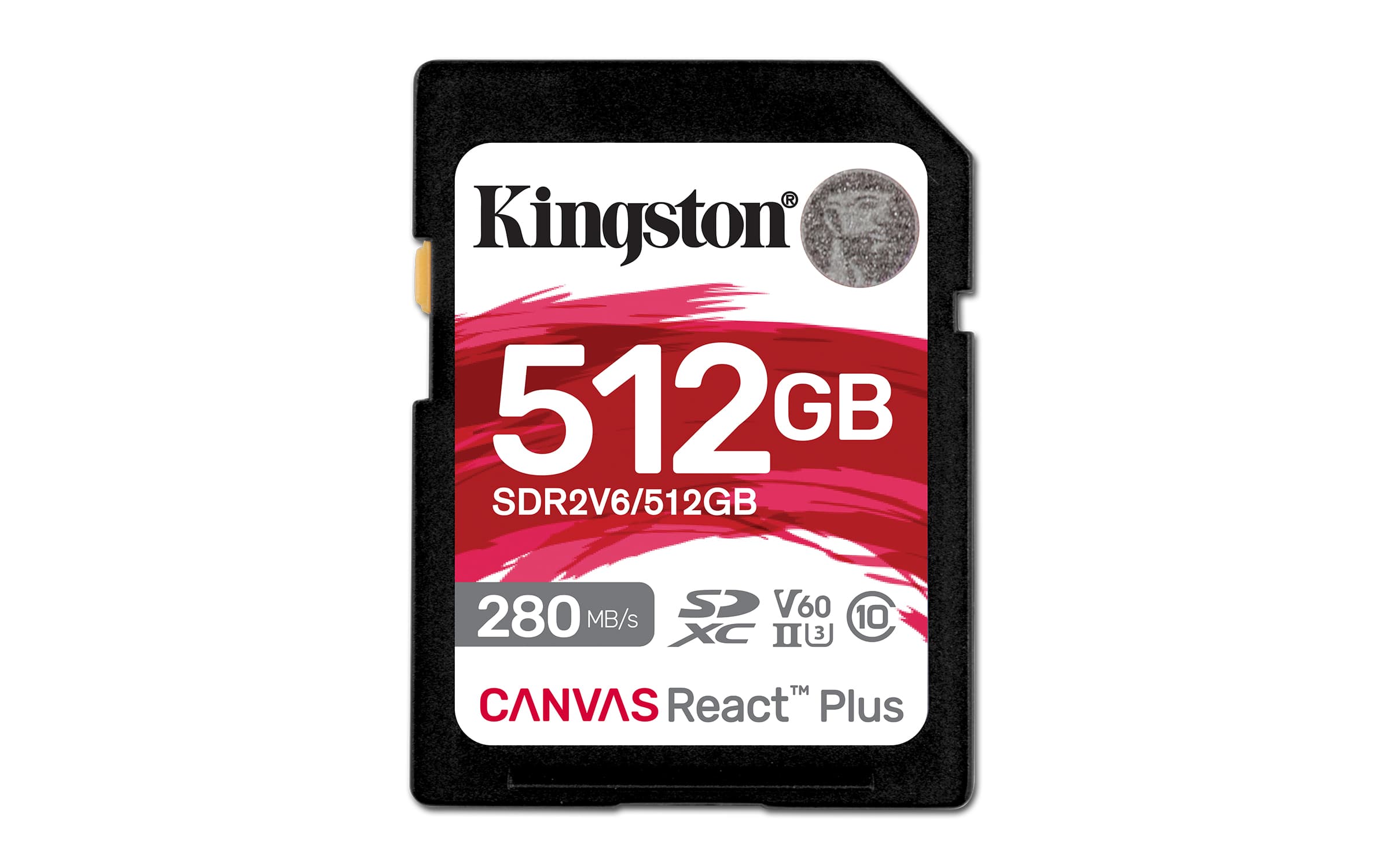 Kingston Canvas React Plus SDHC 512GB UHS-II U3 Class 10