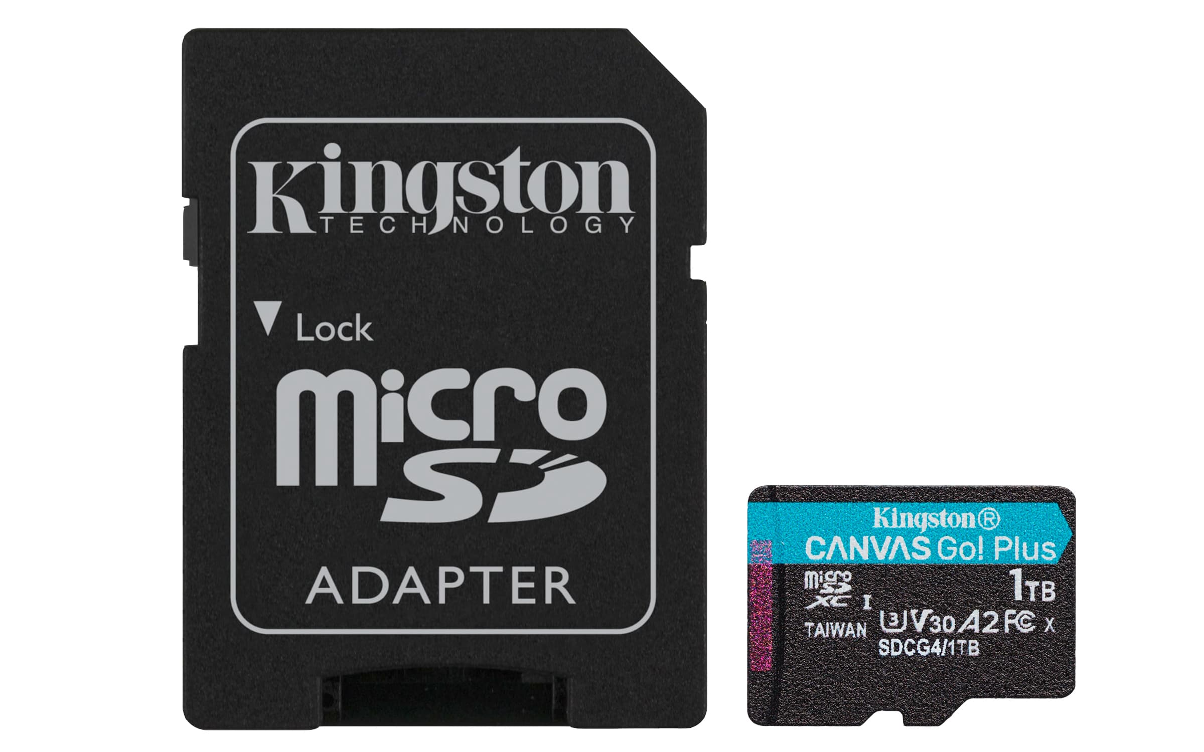 Kingston Canvas Go Plus A2 Micro SDXC 1TB UHS-I U3 Class 10 + Adaptér