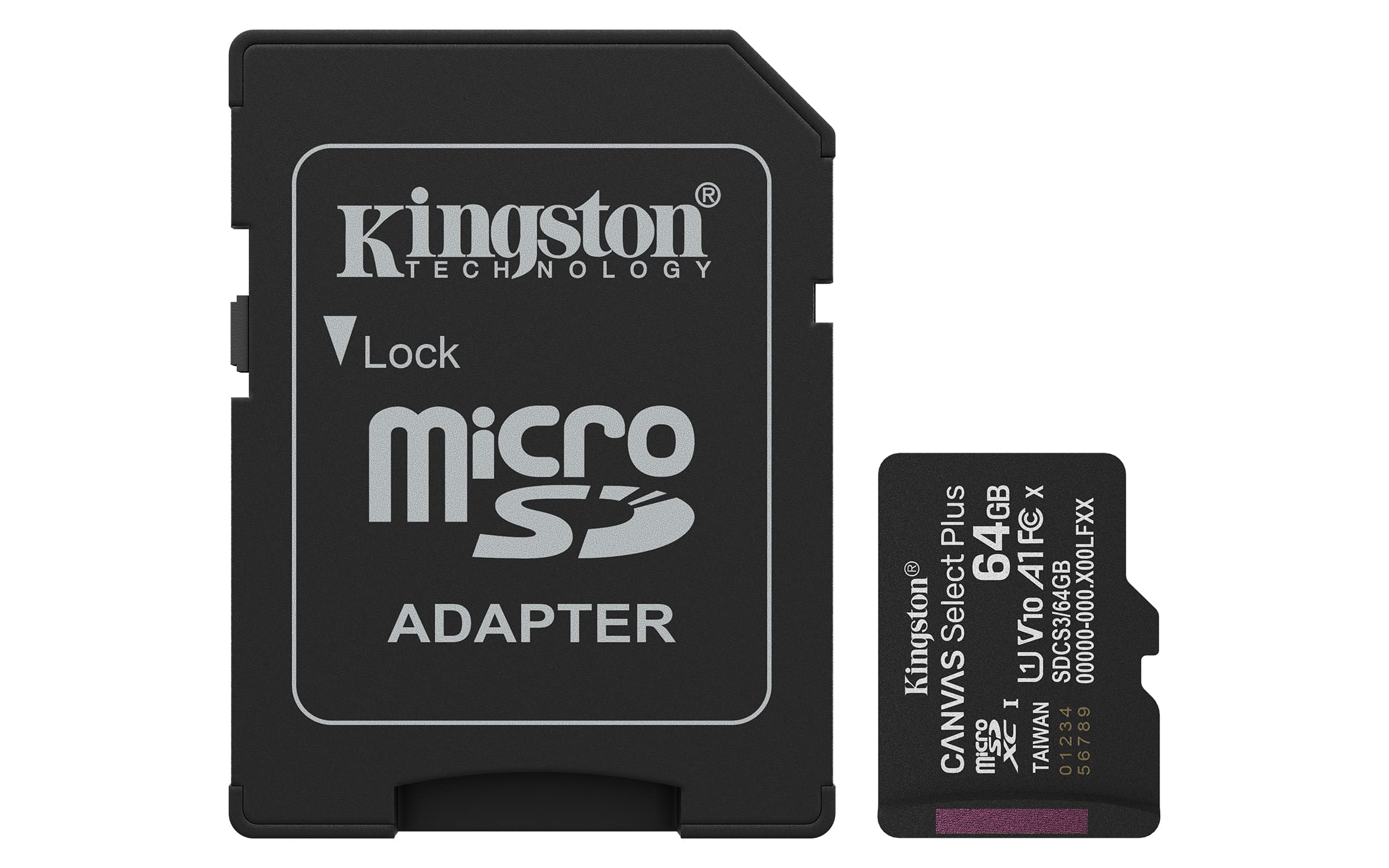 Kingston Canvas Select Plus Micro SDXC 64GB UHS-I U1 Class 10 + Adaptér