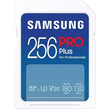 Samsung SDXC 256GB USB 3.0 USB-A Class 10 + Adaptér Modrá