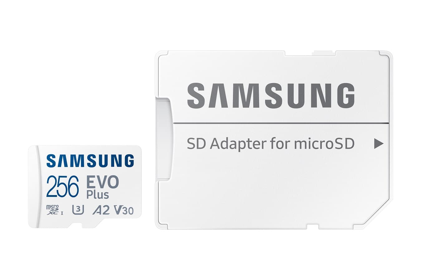 Samsung EVO Plus micro SDXC 256GB UHS-I U3 Class 10 + Adaptér Bílá