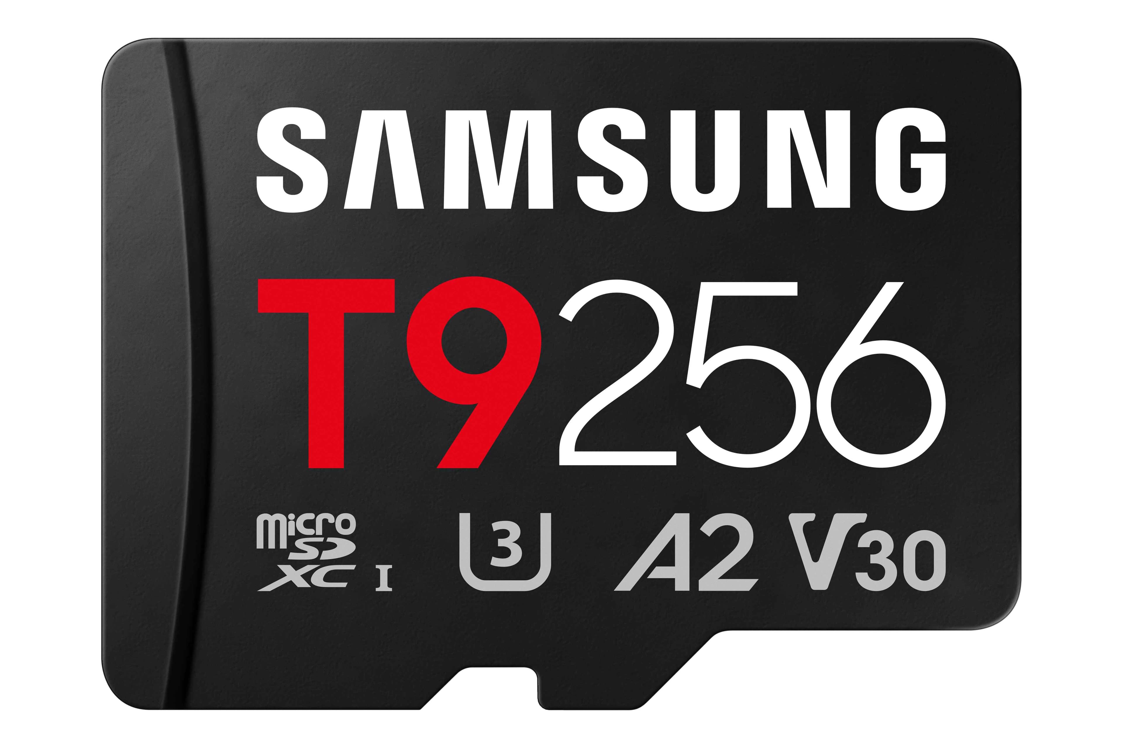 Samsung T9 Micro SDXC 256GB UHS-I U3 Class 10 + Adaptér Černá