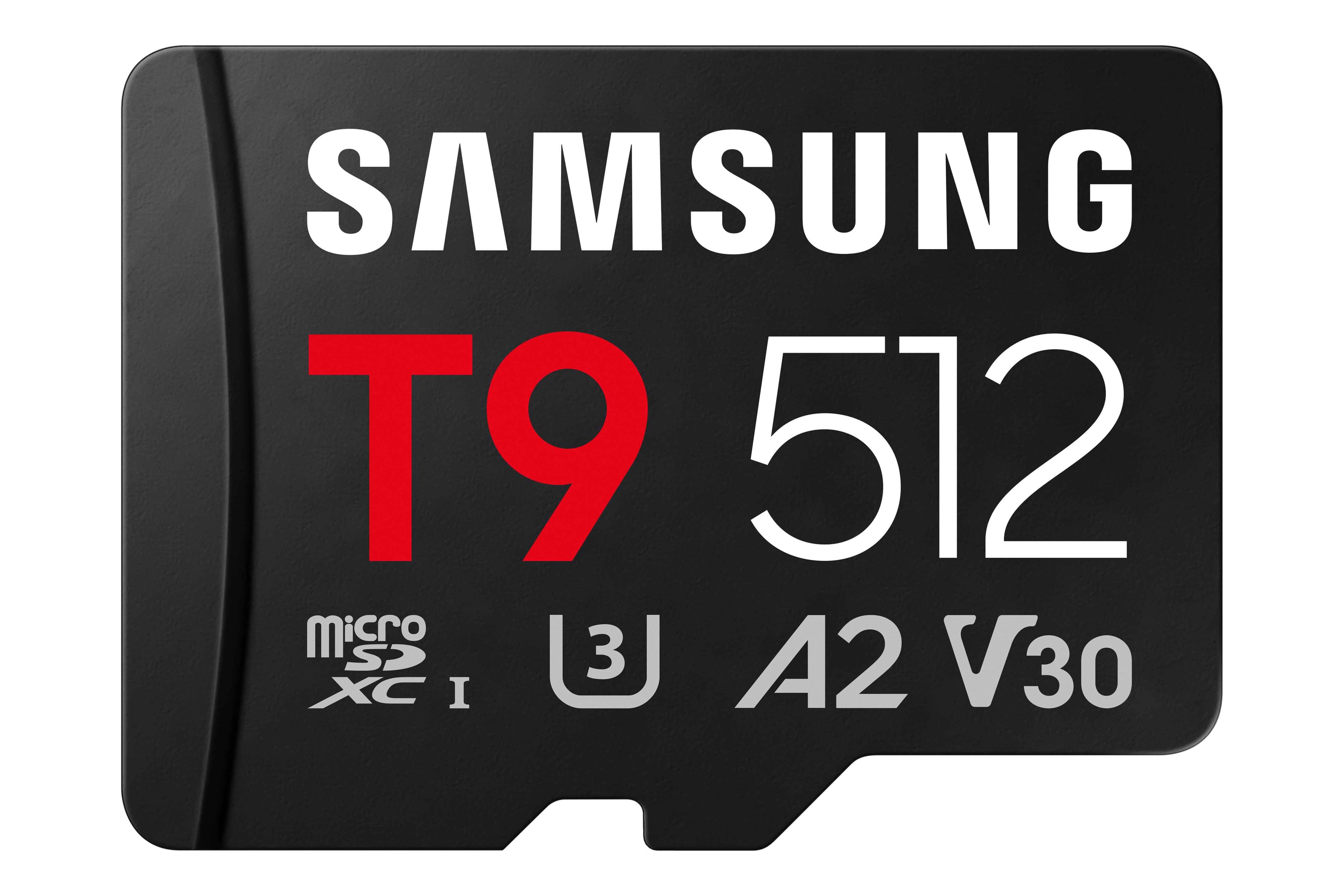 Samsung T9 Micro SDXC 512GB UHS-I U3 Class 10 + Adaptér Černá