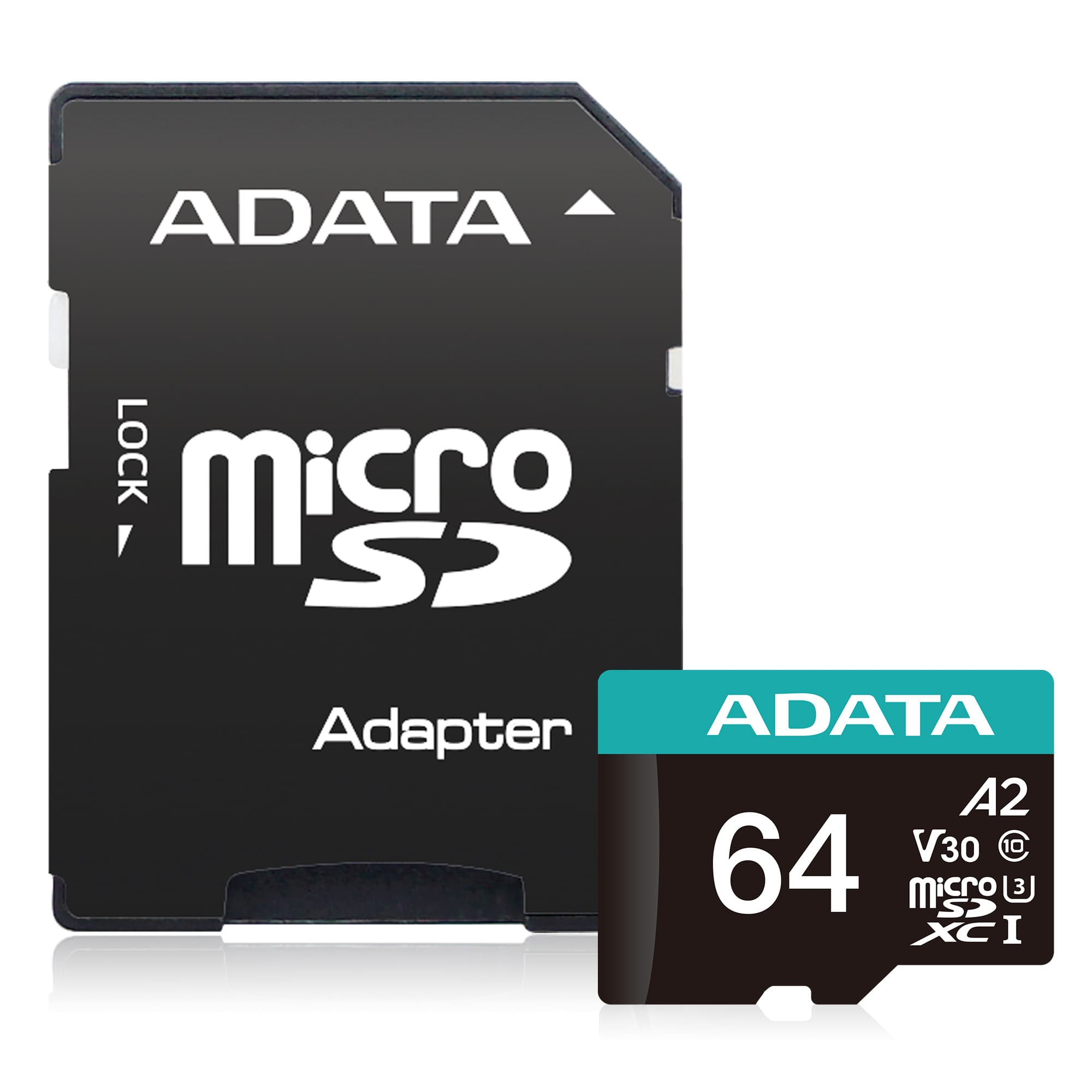 ADATA V30S micro SDXC 64GB UHS-I U3 Class 10 + Adaptér