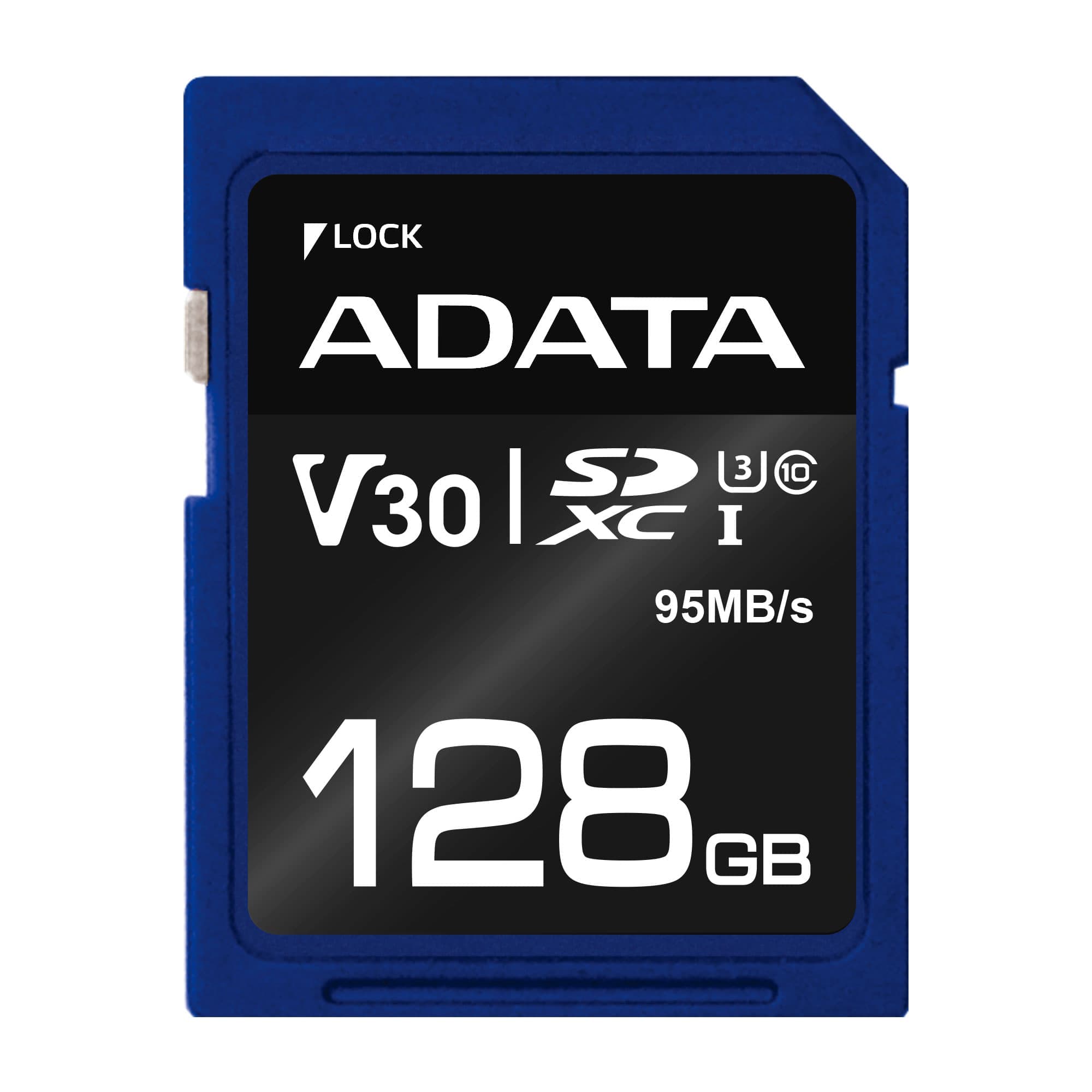 ADATA V30S SDXC 128GB UHS-I U3 Class 10
