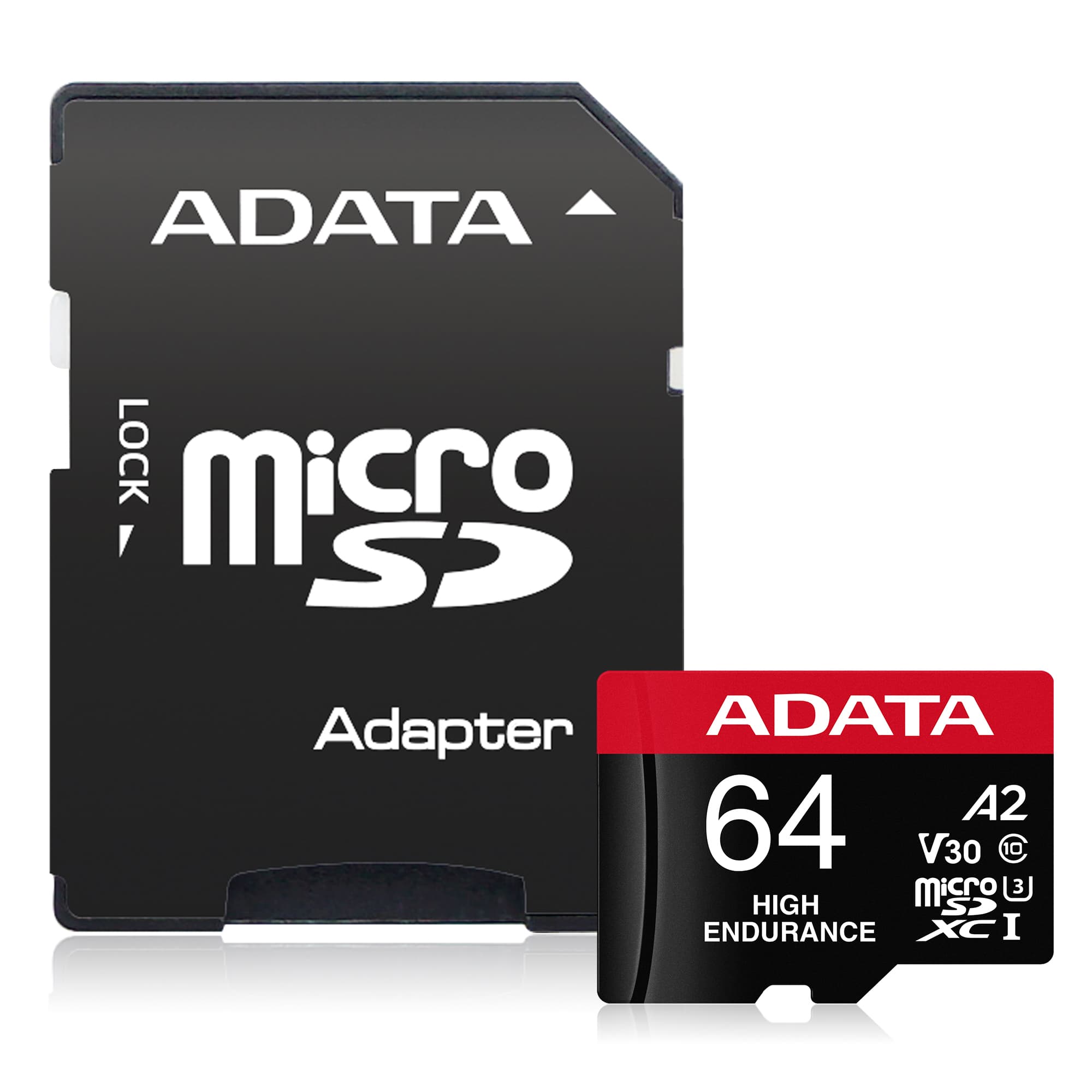 Adata High Endurance Micro SD 64GB UHS-I U3 Class 10 + Adaptér