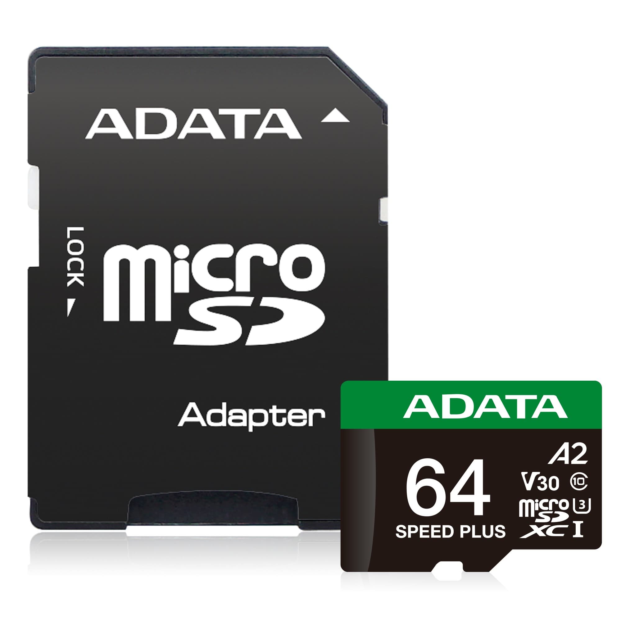 Adata Speed Plus Micro SD 64GB UHS-I U3 Class 10 + Adaptér