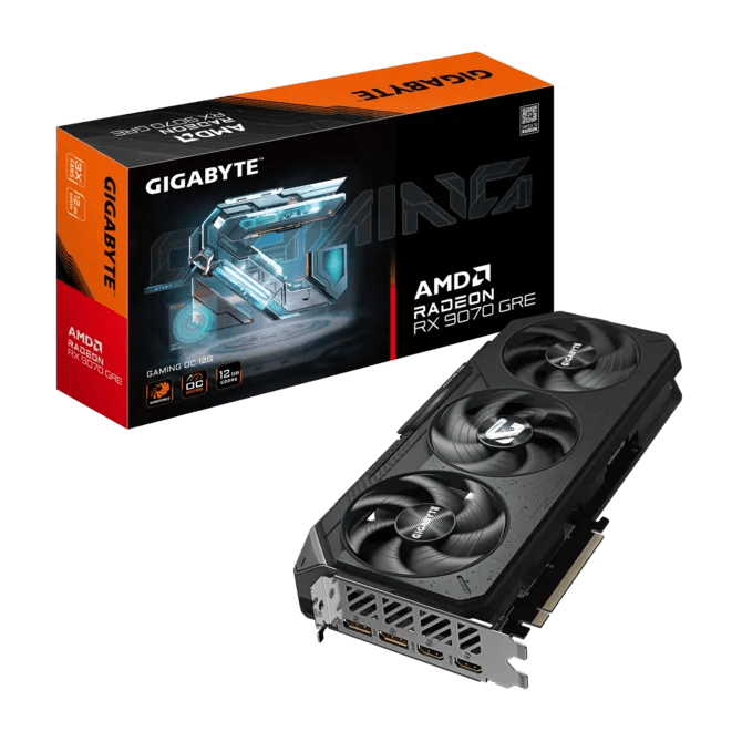 GIGABYTE Radeon RX 9070 GRE Gaming OC 12GB GDDR6