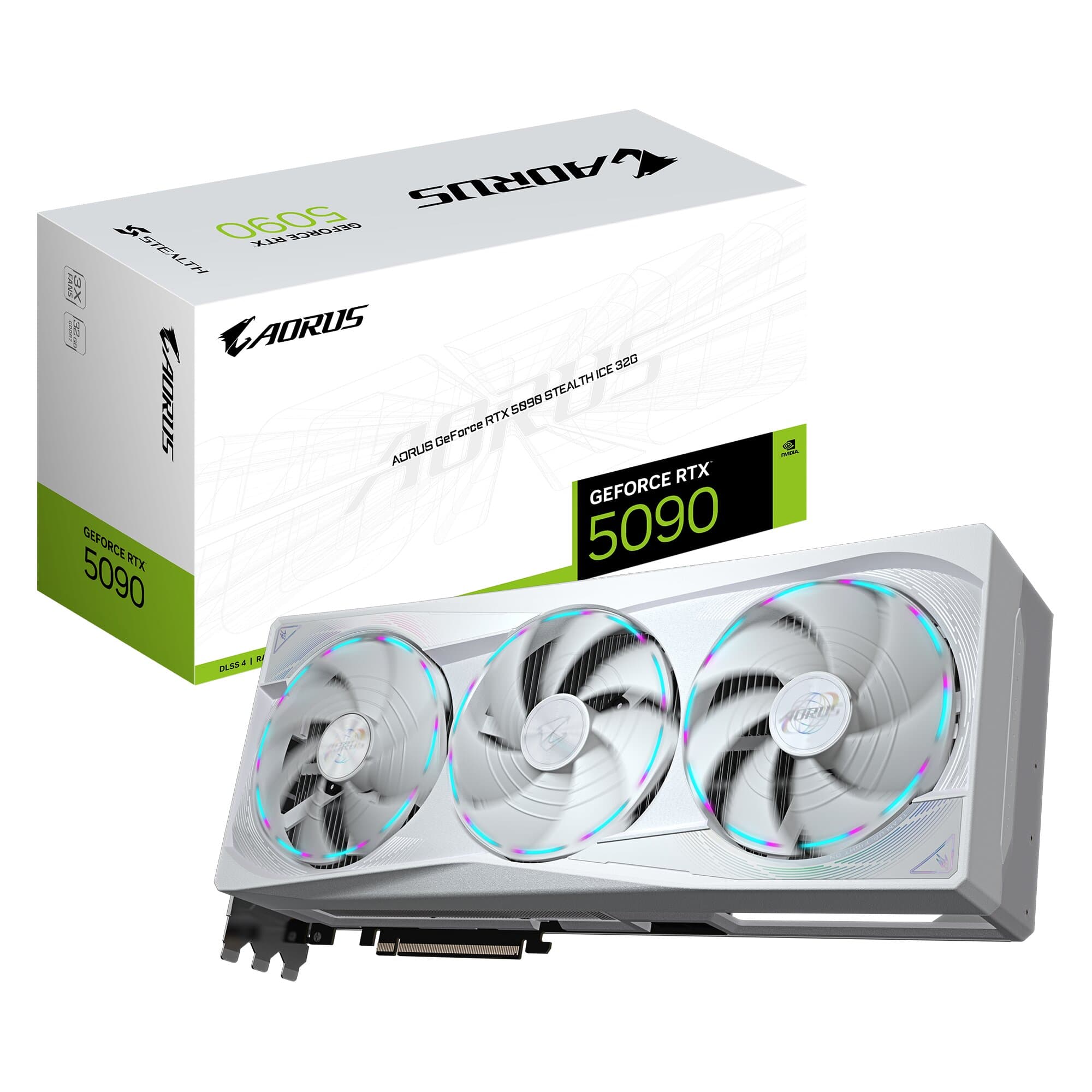 GIGABYTE AORUS GeForce RTX 5090 STEALTH ICE 32GB GDDR7