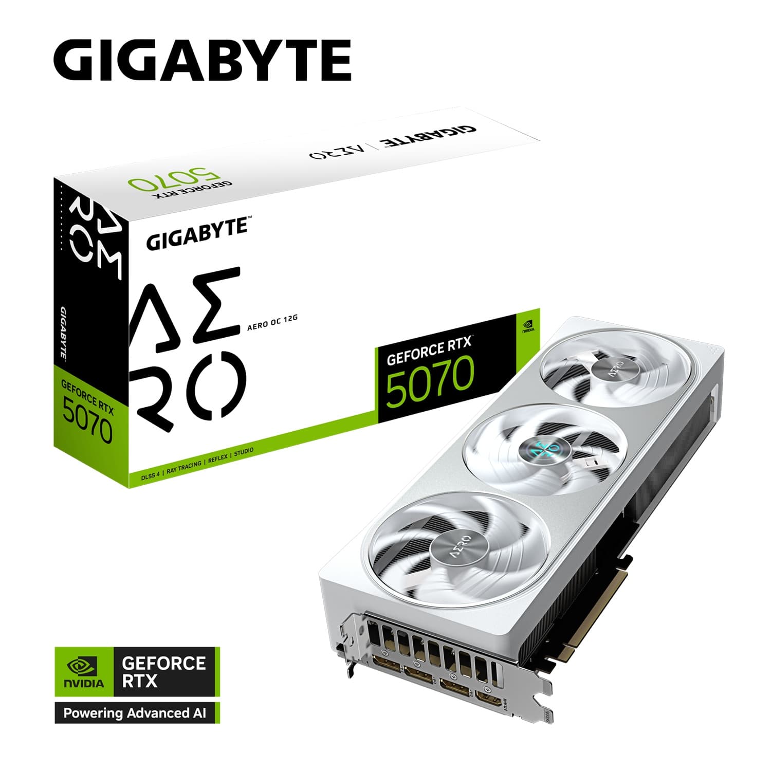 GIGABYTE GeForce RTX 5070 AERO OC 12GB GDDR7