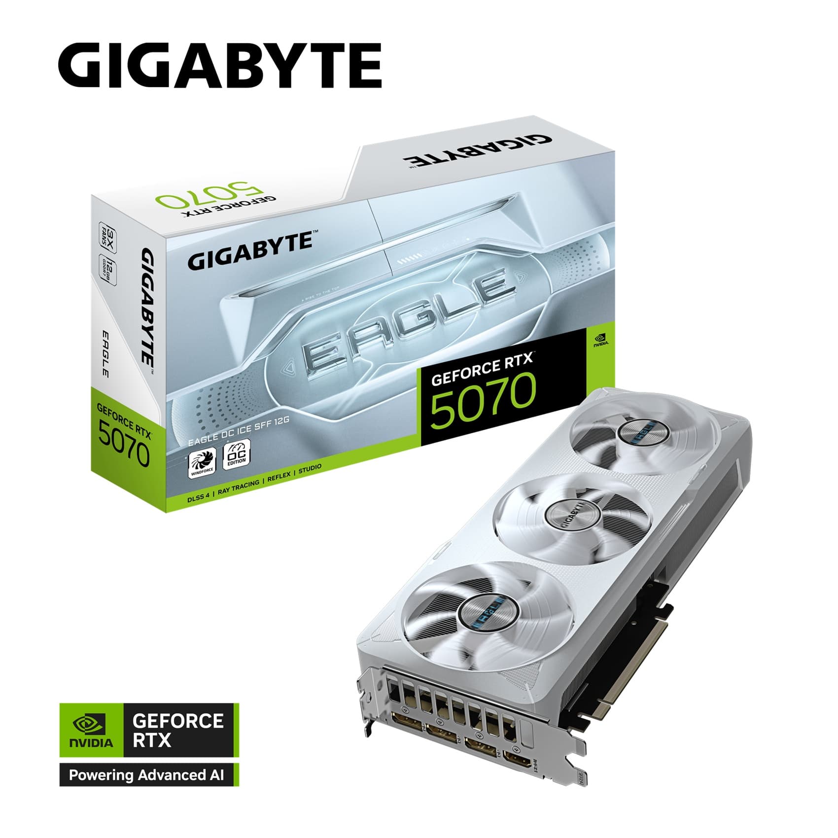 GIGABYTE GeForce RTX 5070 EAGLE ICE SFF OC 12GB GDDR7