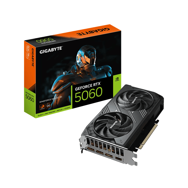 GIGABYTE RTX™ 5060 WINDFORCE MAX OC 8G