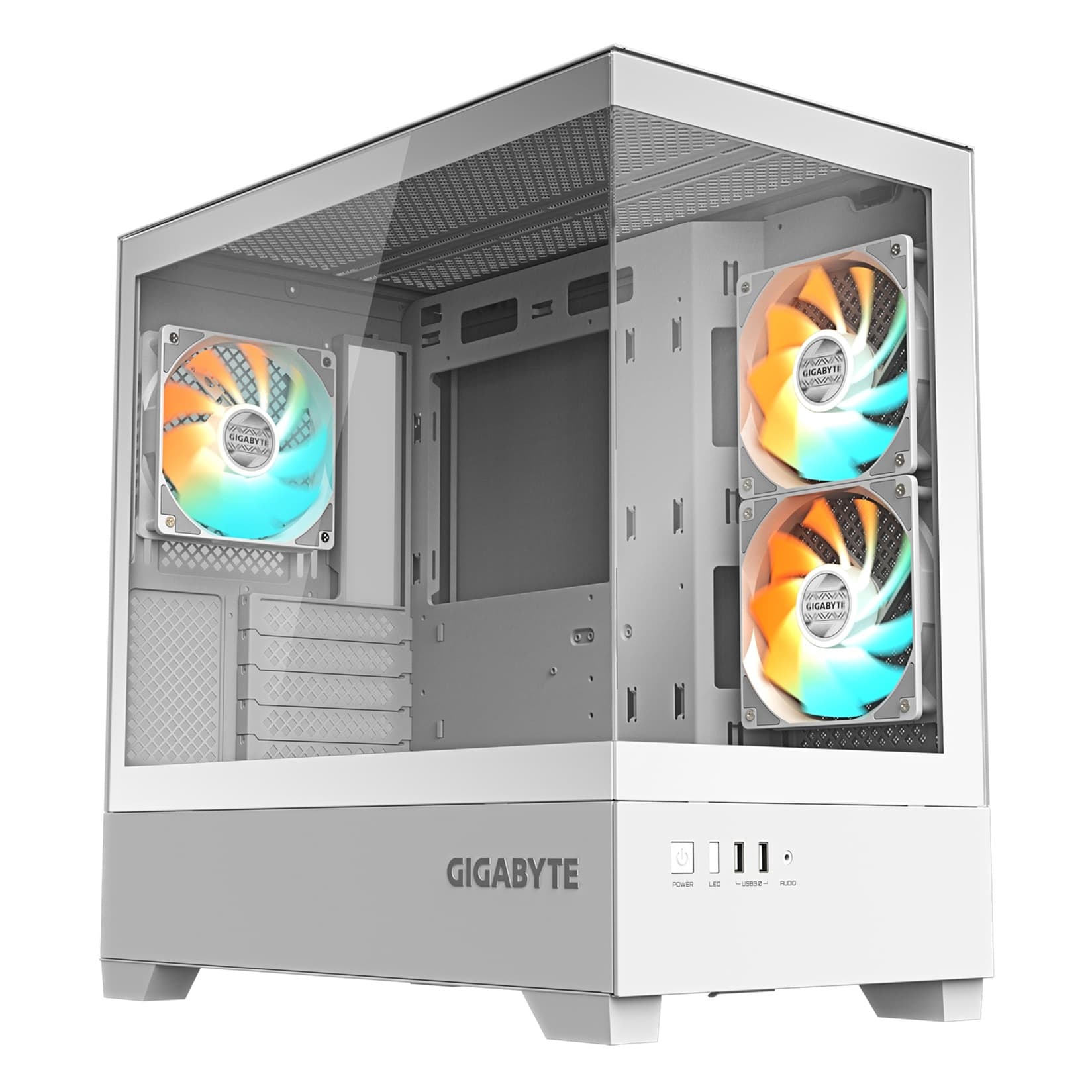 GIGABYTE C201 PANORAMIC ICE Midi Tower Transpar. Bílá