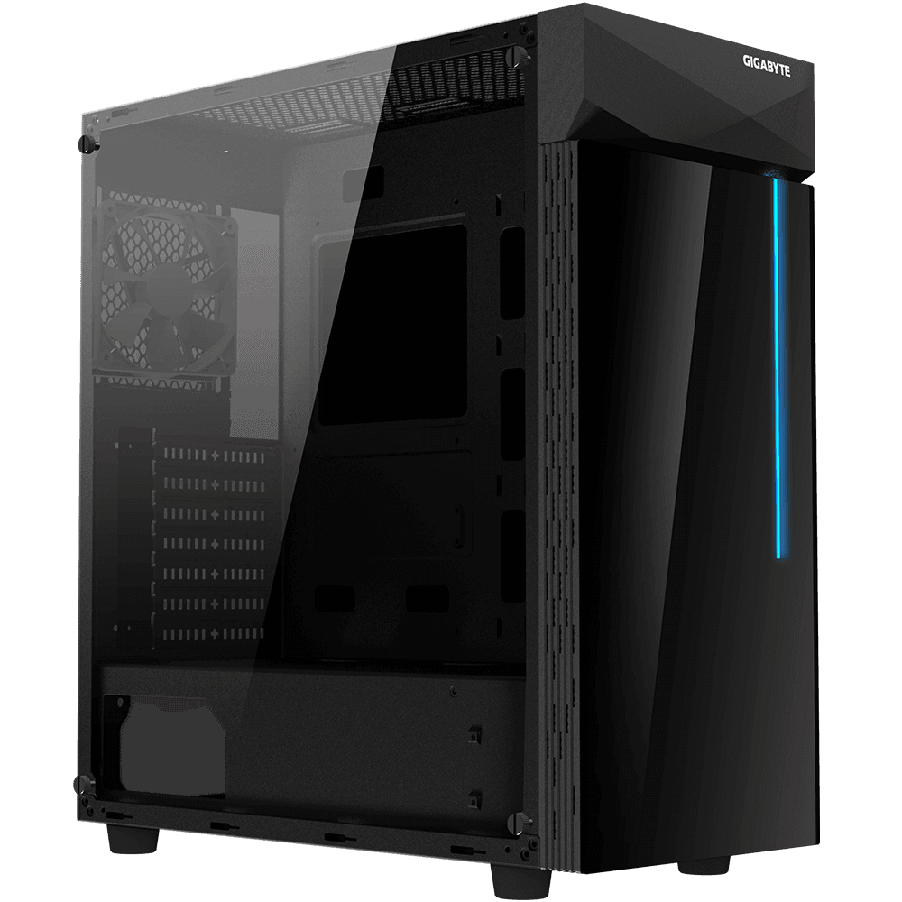 GIGABYTE AORUS C200 Midi Tower Transpar. Černá
