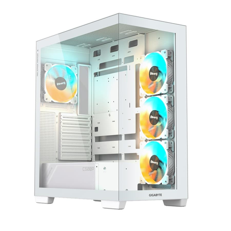 GIGABYTE C500 PANORAMIC STEALTH ICE Midi Tower Transpar. Bílá