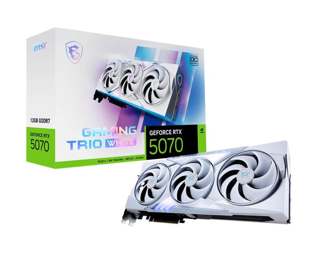 MSI GeForce RTX 5070 TRIO WHITE Gaming OC 12GB GDDR7