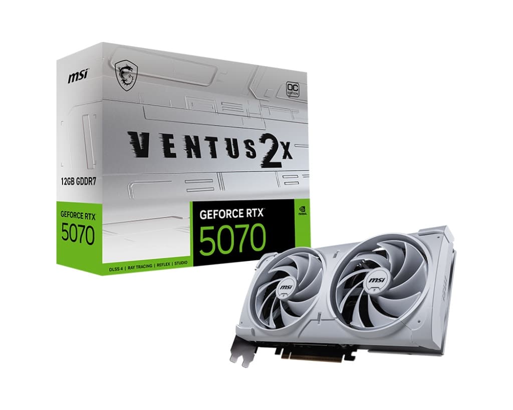 MSI GeForce RTX 5070 VENTUS 2X WHITE OC 12GB GDDR7