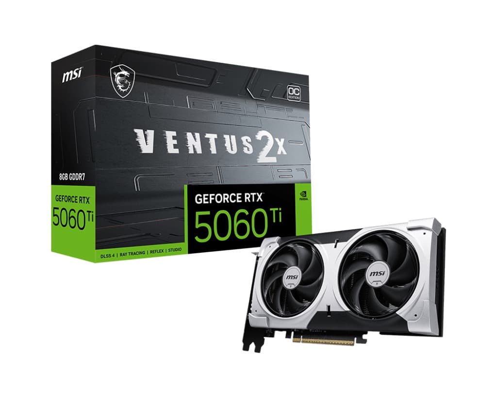 MSI GeForce RTX 5060 Ti VENTUS 2X PLUS OC 8GB GDDR7