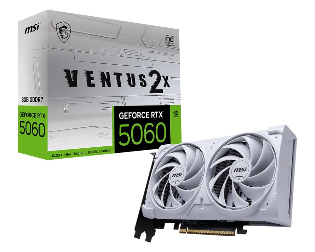 MSI GeForce RTX 5060 VENTUS 2X WHITE OC 8GB GDDR7