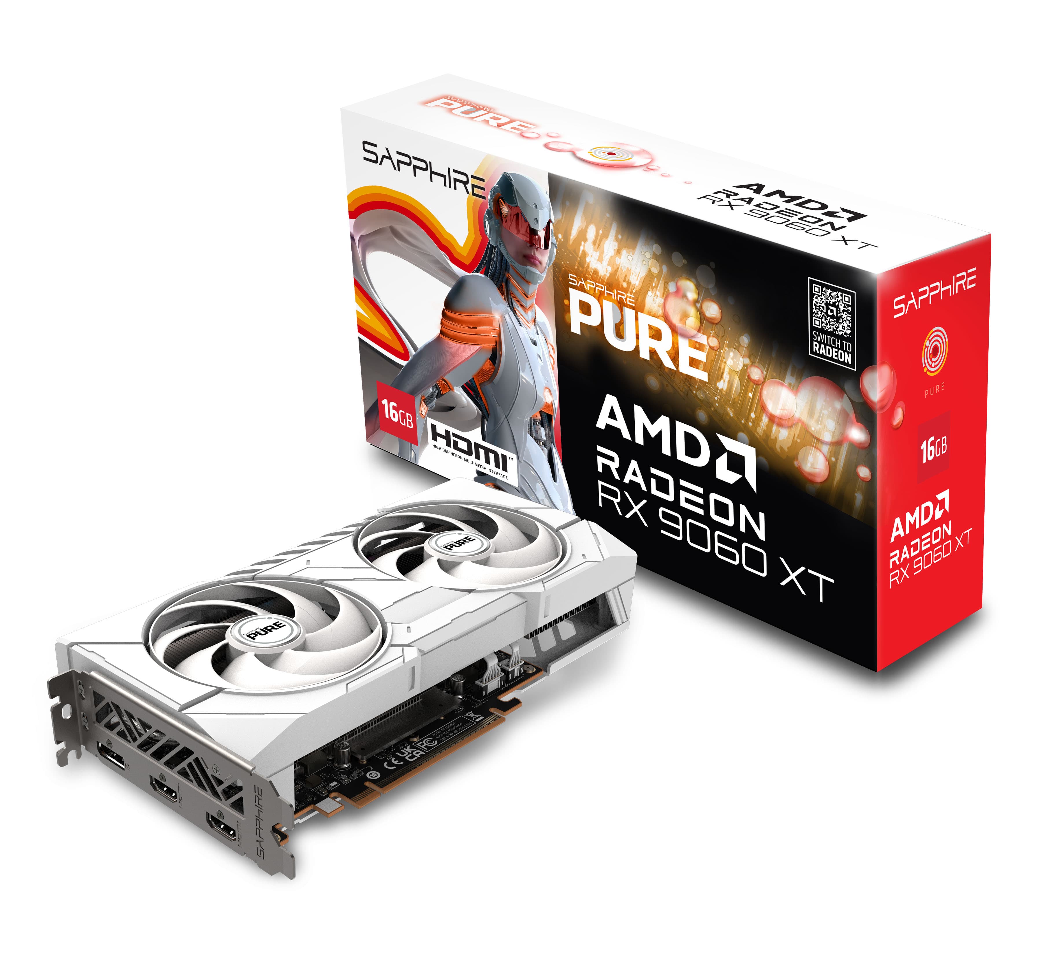 Sapphire PURE AMD Radeon RX 9060 XT 16GB GDDR6