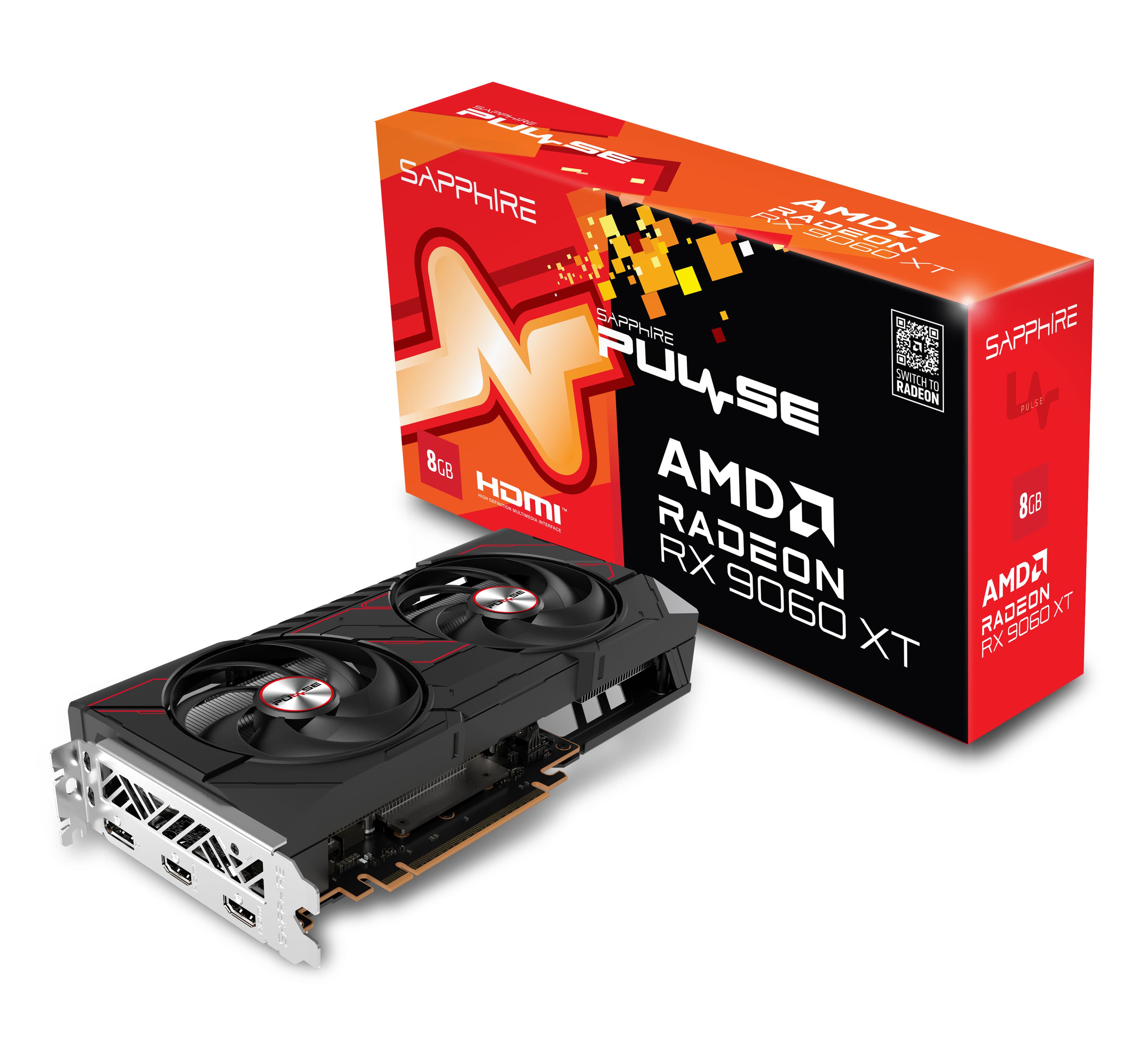 Sapphire PULSE AMD Radeon RX 9060 XT 8GB GDDR6