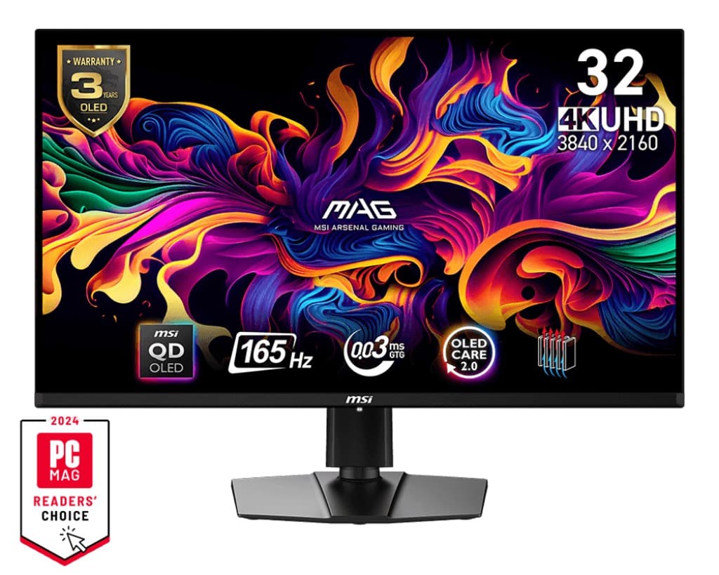 MSI MAG 321UP QD-OLED 31,5" QD-OLED 4K UHD 165Hz 0,03ms Černá 3R