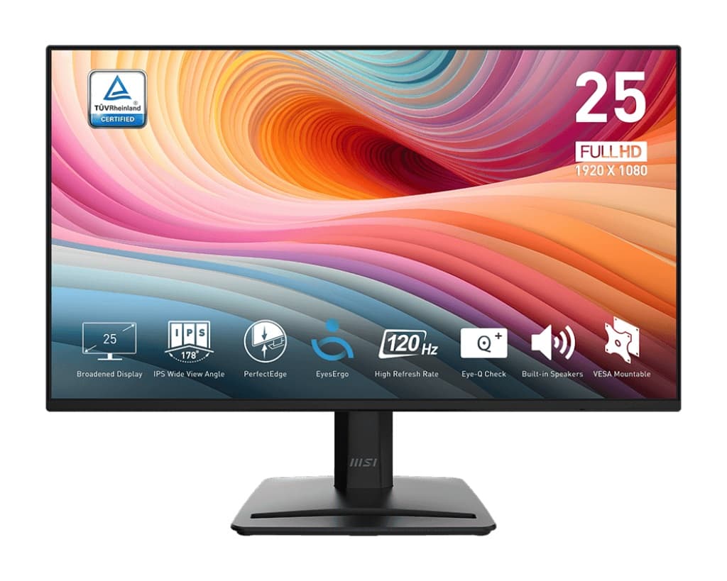 MSI Pro MP252 E2 24,5" IPS FHD 120Hz 1ms Black 2R