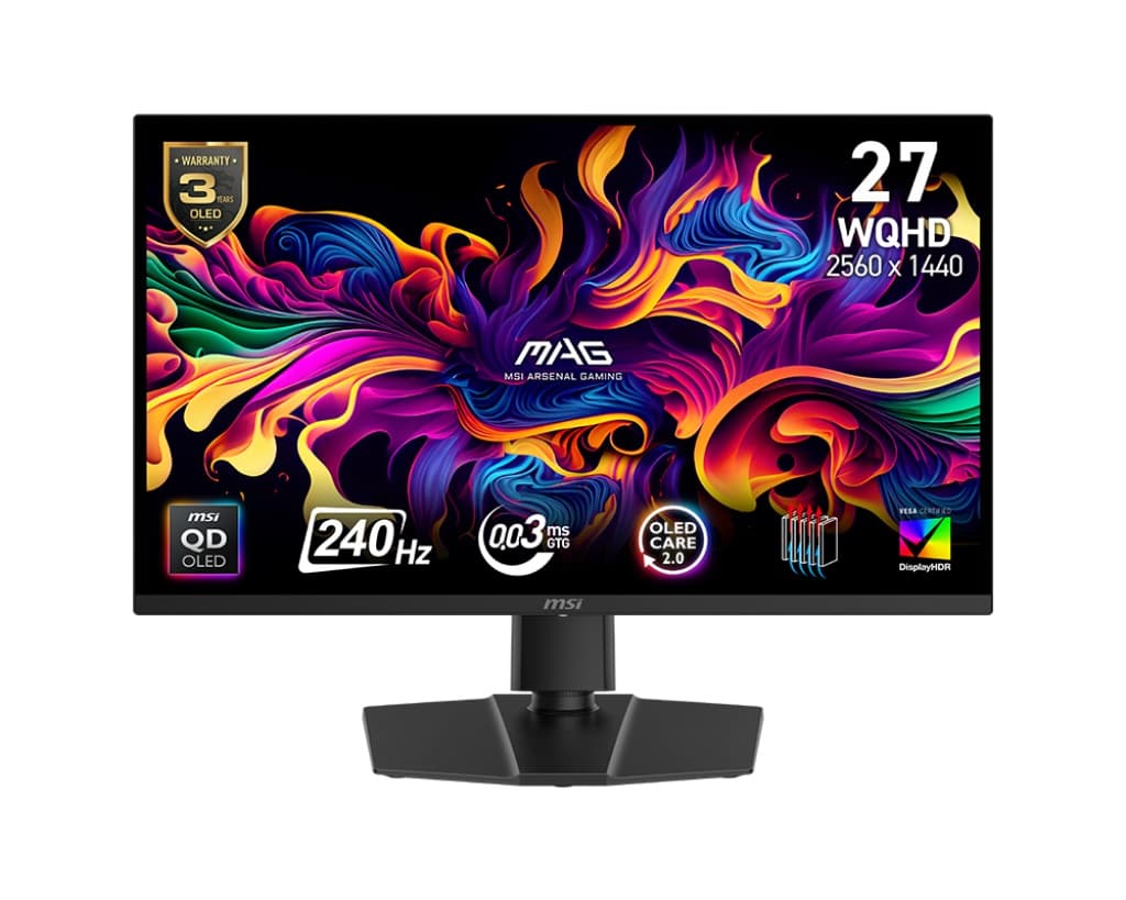 MSI MAG 271QP QD-OLED X24 26,5" QD-OLED QHD 240Hz 0,03ms Černá 3R